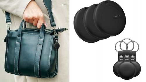 Lokalizator GPS 3x MiTag MiLi do iOS + 3x Etui Brelok do plecaka kluczy psa na Arena.pl