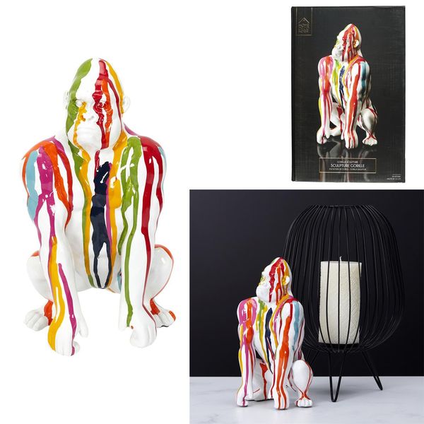 Dekoracja Goryl kolorowa zdjęcie 3