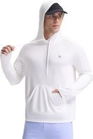 Bluza męska z kapturem pływacka UV szybkoschnąca biała UPF 50+ 3XL