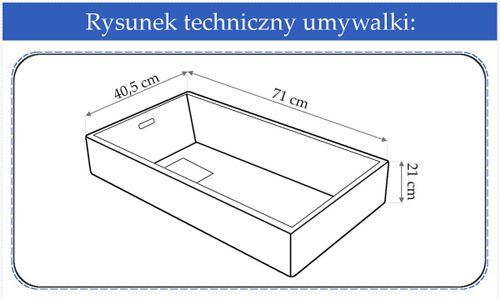 Umywalka Ceramiczna Nikola 71 cm na Arena.pl