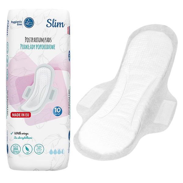 AKUKU Podkłady poporodowe 10 sztuk SLIM zdjęcie 1