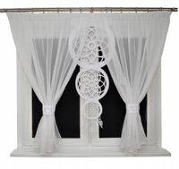 Firana nowoczesna salon ŁAPACZ SNÓW ażur 400x145 b