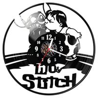 Zegar ścienny z płyty winylowej Lilo i Stitch 1758.14