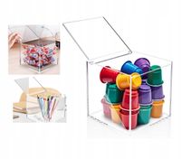 Organizer Na Kapsułki Do Kawy Pudełko Pojemnik Na Kosmetyki Ołówki Akrylowy