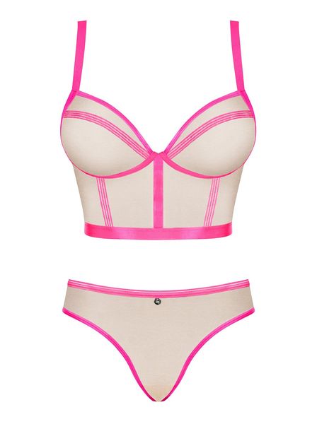 Nudelia top i figi różowe - Obsessive S/M zdjęcie 3