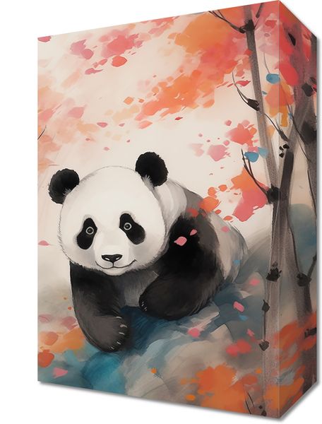 Obraz 20x30cm Panda wśród Klonów zdjęcie 1