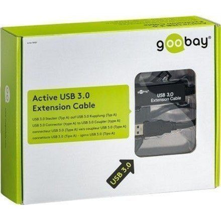 Goobay Active Usb 3.0 Extension Cable 95727 5 M, Black na Arena.pl