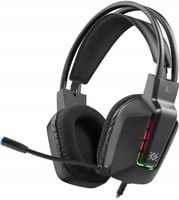 Słuchawki z mikrofonem Defender GOTHIC RGB USB czarne