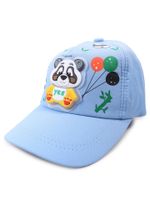 Czapka z daszkiem bejsbolówka dziecięca unisex panda błękitna 50-54 YOCLUB