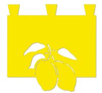 Zazdrostka kuchenna firana ażurowa CYTRYNY wiosna lato SZELKI 35x35 cm