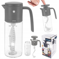 BUTELKA DOZOWNIK DO OLIWY SOSU DRESSINGU SHAKER DO MIESZANIA RĘCZNY 350ML
