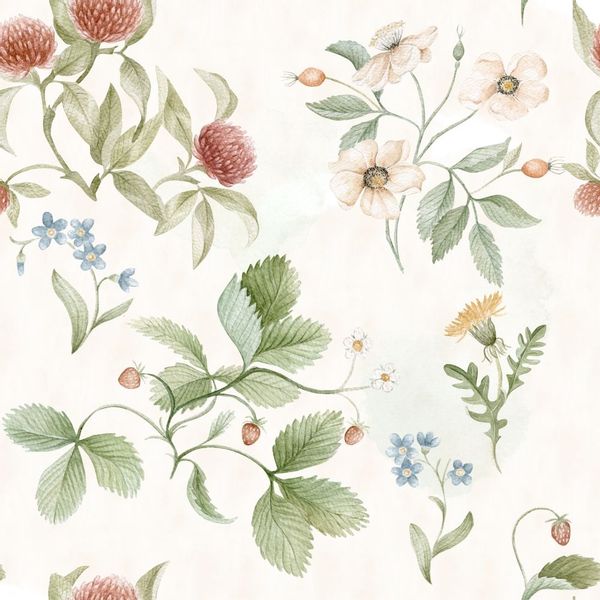 Tapeta Kwiaty W06 250 cm płótno zdjęcie 1