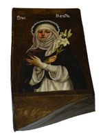 Ikona Święta Beata patronka osób proszących o przezwyciężanie pokus