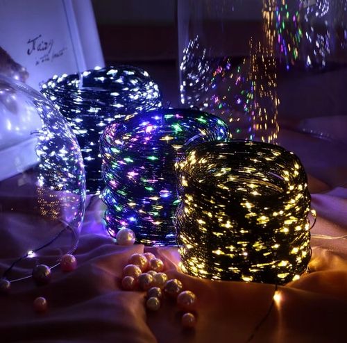 Lampki druciki mikro 1000LED 100 METRÓW NA ZIELONYM KABLU na Arena.pl