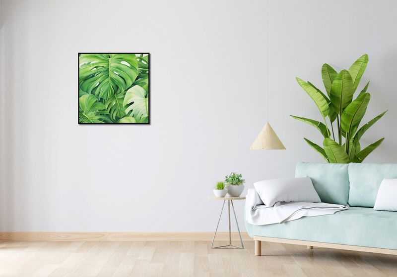 Plakat 60x60cm Tajemnice Liści zdjęcie 4