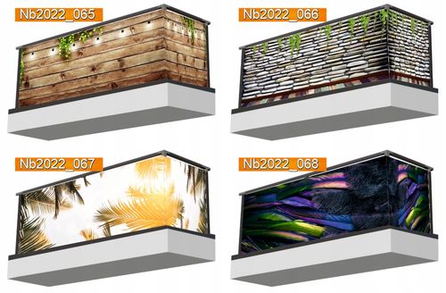 Osłona na balkon Mata balkonowa DEKORACJA ochronna deski drewno na Arena.pl