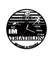 Zegar ścienny z płyty winylowej Triathlon 1/2 IM 39.8