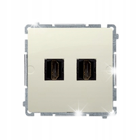 GNIAZDO PODWÓJNE HDMI SIMON BASIC BEŻOWY