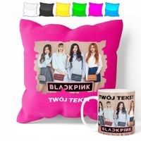 ZESTAW: KUBEK + POSZEWKA - BLACKPINK KPOP - PREZENT WIELE WZORÓW + IMIĘ