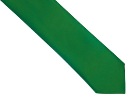 Zielony krawat z poszetką