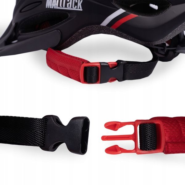 KASK ROWEROWY REGULOWANY 57-62 UNIWERSLANY Z WENTYLACJĄ DASZKIEM LAMPKĄ zdjęcie 13