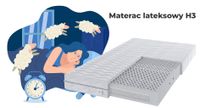 Materac lateksowy 100% natural H3 80x200 tencel