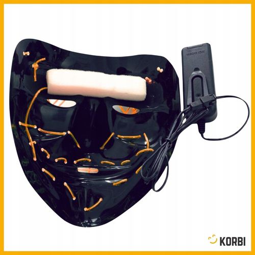 ŚWIECĄCA MASKA LED PURGE NOC OCZYSZCZENIA LEDOWA PRZEBRANIE HALLOWEEN na Arena.pl