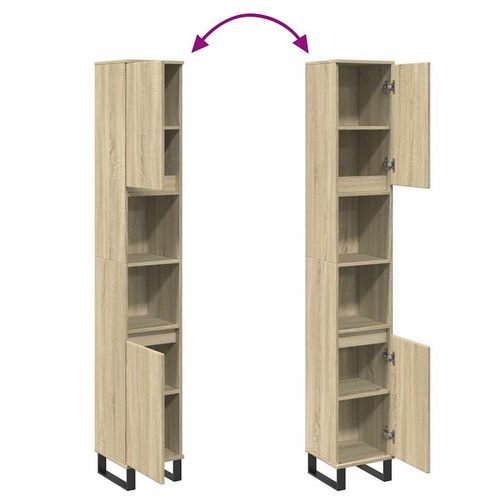 Szafka łazienkowa, dąb sonoma, 30x30x190 cm na Arena.pl