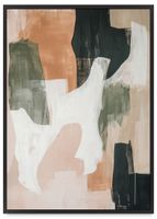 Plakat plakaty w ramce pastelowe kolory 21x30 cm w czarnej ramie