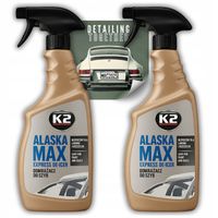 2x K2 Alaska Max 700 ml Odmrażacz Do Szyb Samochodowych Atomizer