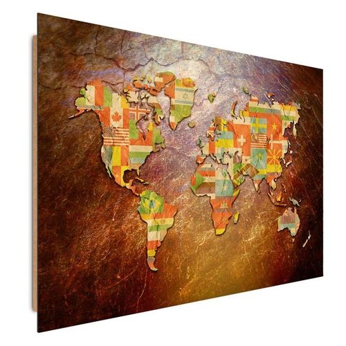 Deco Panel, Flagi na mapie świata 40x30 na Arena.pl