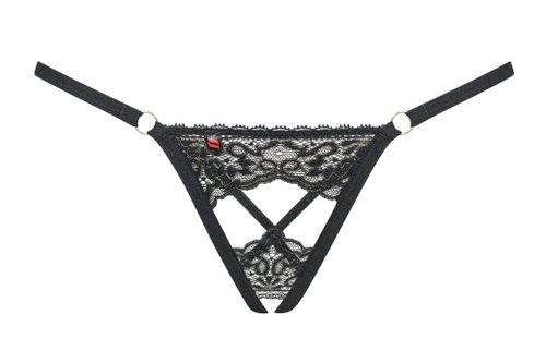 Meshlove stringi otwarte czarne Obsessive S/M na Arena.pl