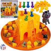 Rodzinna GRA PLANSZOWA KOT I MYSZY wyścig po ser Drabinki Cat & Mouse kotek