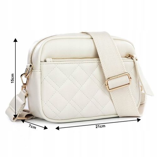 Alessio TOREBKA Damska CROSSBODY PIKOWANA na ramię PASEK QUILTED na Arena.pl