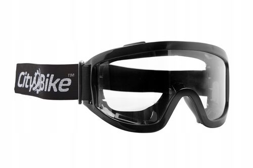 GOGLE MOTOCYKLOWE NA CROSS QUAD ENDURO ATV ROWER BMX CZARNE na Arena.pl