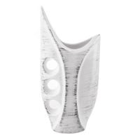 Wazon Ceramiczny Bass flakon biało-czarny eco