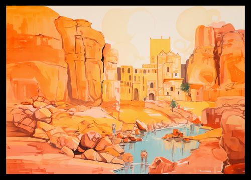 Plakat 42x29,7cm Ruiny pod Słońcem na Arena.pl