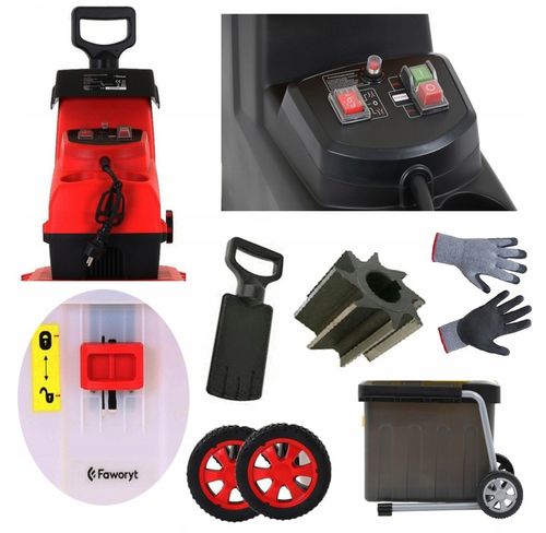 ROZDRABNIACZ ELEKTRYCZNY DO GAŁĘZI FREZOWY RĘBAK 3800W 44mm XXL FULL na Arena.pl