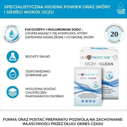 VET PROTECTOR OCZY – CLEAN 20 chusteczek na Arena.pl