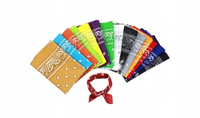 BANDAMKA BANDANA CHUSTKA CHUSTA BANDAMA CZARNA 54cm 16szt.