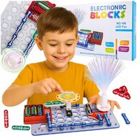 ZESTAW EDUKACYJNY MAŁY ELEKTRONIK DLA DZIECI LABORATORIUM NAUKOWA ZABAWA