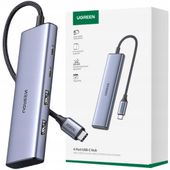 hub usb-c - 2 x usb-a / 2 x usb-c 20 cm ugreen cm473 - szary