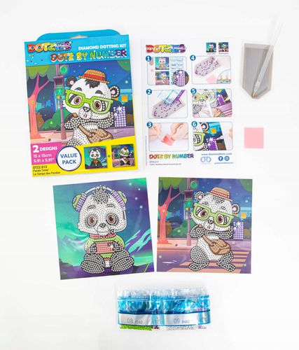 diamond dotz dotz by number panda time 5245 na Arena.pl