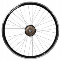 KOŁO ROWEROWE 28 CALI 29 700C TYŁ TYLNE WOLNOBIEG 7 RZĘDOWY CZARNE