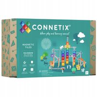 Connetix: klocki magnetyczne tor kulkowy kulodrom Ball Runn 92 elementy