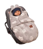 ŚPIWOREK OTULACZ FOTELIK WÓZEK MYSZKA BIPOLAR KOTY BAWEŁNA SZARA