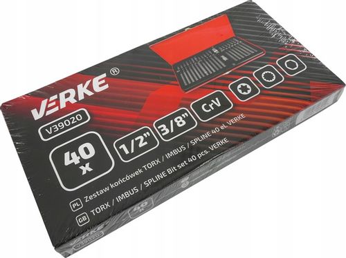 ZESTAW BITÓW KOŃCÓWKI BITY KLUCZE KOŃCÓWKI KLUCZ IMBUS HEX TORX SPLINE 40el na Arena.pl