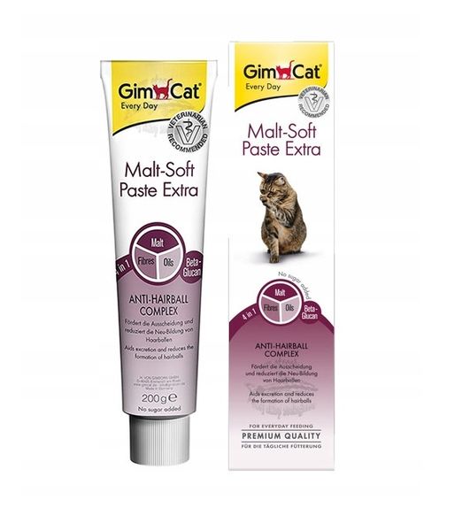 Gim Cat MaltSoft Extra Pasta odkłaczająca kot 200g zdjęcie 2