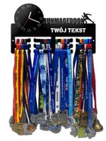 Wieszak na medale z zegarem RUNMAGEDDON twoje imię dowolny tekst 501.1