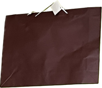 Torebka Prezentowa Jednokolorowa Ciemny Brąz